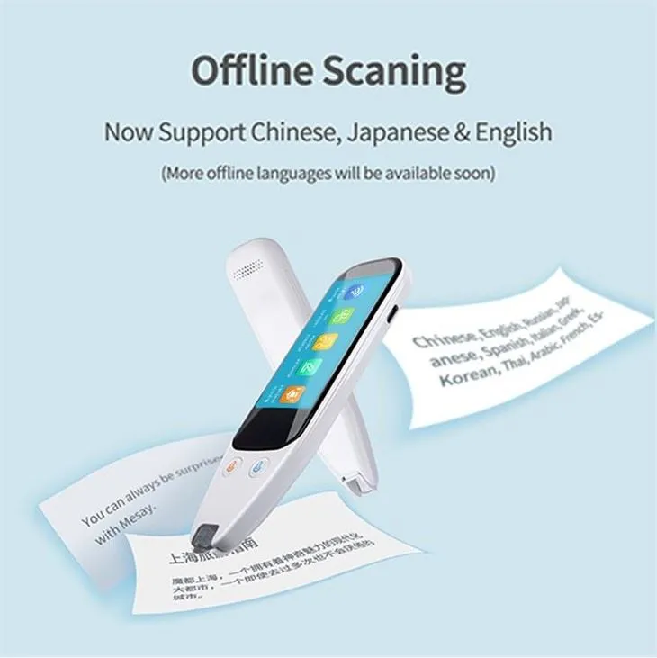 Kaasaskantav nutikas tõlkepliiats 112 keele jaoks